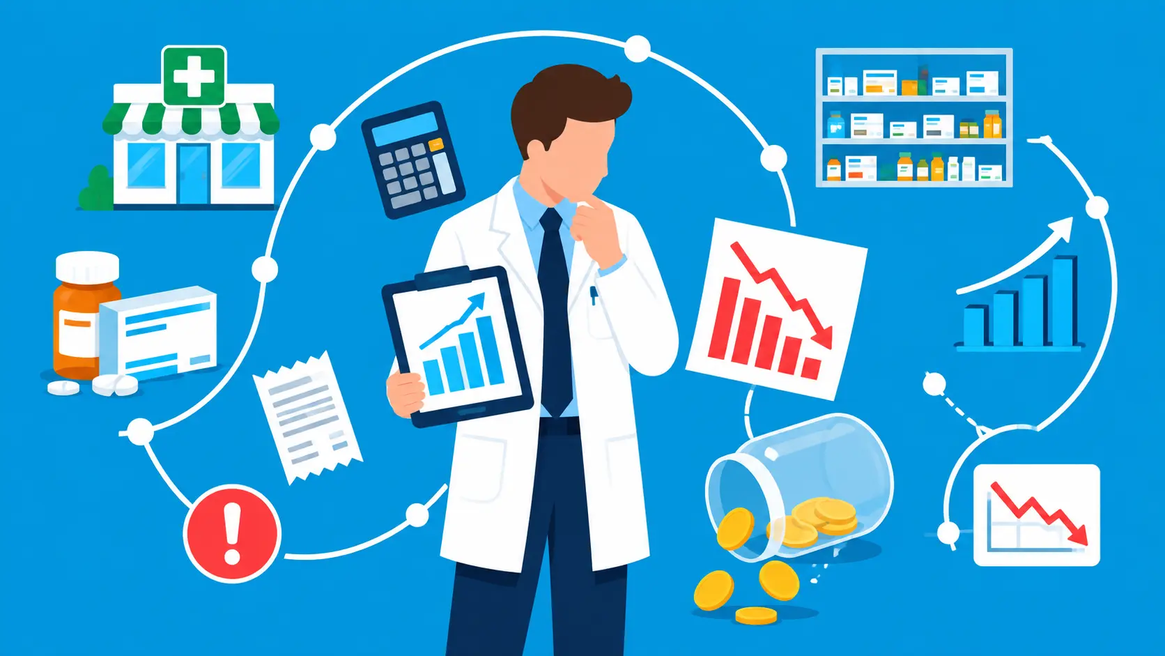 Pharmacy sales rising while profits decline